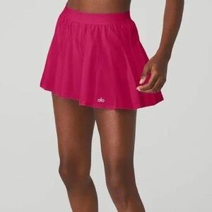 ALO Yoga Magenta Crush Varsity Tennis Skirt